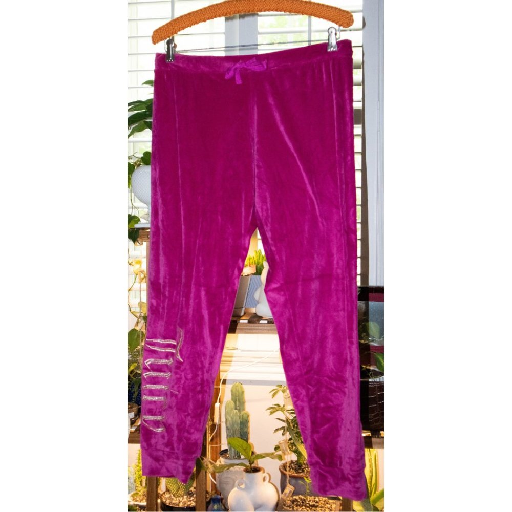 JUICY COUTURE - Women's Pink Velour Joggers